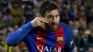 Un misterio: el gesto de Messi tras su gol a Sevilla que tiene intrigado al mundo entero