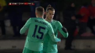 El gol más sencillo: así marcó Gareth Bale en Real Madrid vs. Unionistas por Copa del Rey [VIDEO]
