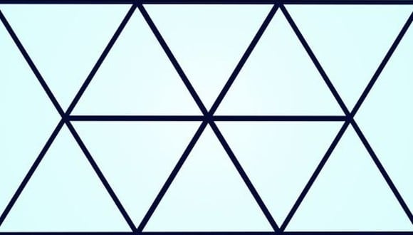En esta imagen hay varios triángulos. Indica cuántos hay exactamente en menos de 15 segundos. (Foto: genial.guru)