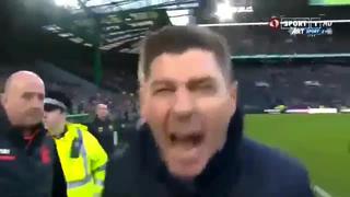 Se sentía en Anfield: eufórico festejo de Gerrard por ganar un clásico como visitante después de nueve años [VIDEO]