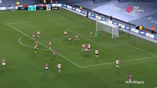 De un lateral: Nico Fernández anota el 1-0 del ‘Ciclón’ en el River vs San Lorenzo [VIDEO]