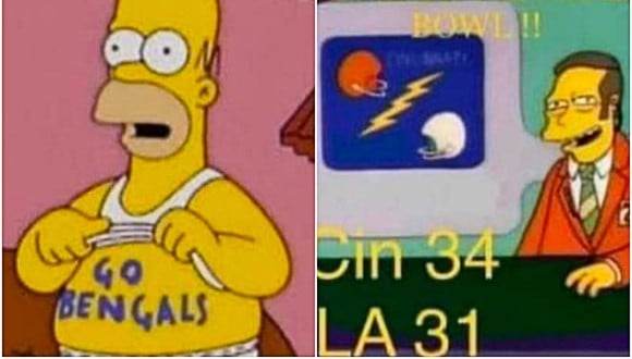¿Los Simpson predijeron el resultado del Super Bowl 2022? Esto es lo que debes saber. (Foto: @NFL_Memes)