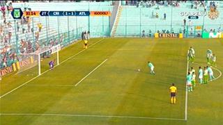 Gabriel Costa le dio el empate a Cristal ante Nacional con soberbio disparo de penal [VIDEO]
