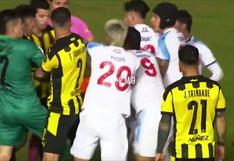 Se encendió el clásico: gresca al final del partido entre Peñarol y Nacional [VIDEO]