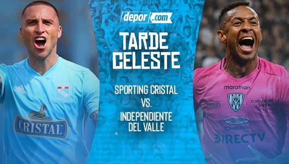 Sporting Cristal e Independiente del Valle chocarán por la 'Tarde Celeste'. (Diseño: Depor)