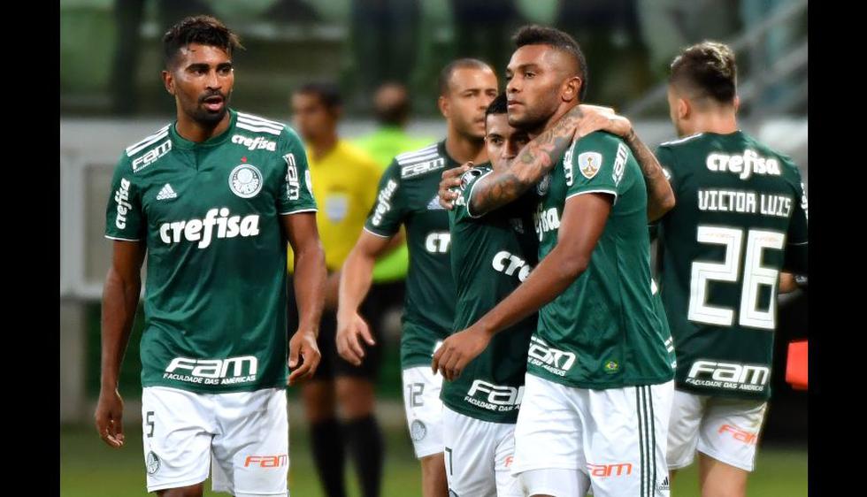 Junior vs. Palmeiras: las mejores postales del juego por Copa Libertadores 2018. (AFP / AP)