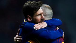 "Eres un fenómeno": el afectuoso mensaje de Messi a Iniesta tras anuncio de su adiós