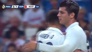 Álvaro Morata y el primer gol en Real Madrid desde su regreso