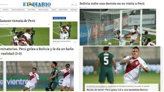 Les dieron un “baño de realidad”: la reacción de la prensa boliviana tras la goleada de Perú