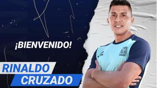 Un nuevo reto: Rinaldo Cruzado fue oficializado como nuevo jugador de Alianza Atlético