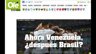 Una sola esperanza: la reacción de la prensa internacional tras clasificación de Argentina a cuartos de la Copa América
