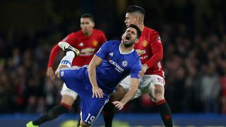 Puro teatro: Diego Costa reaccionó así tras una falta de Marcos Rojo [VIDEO]