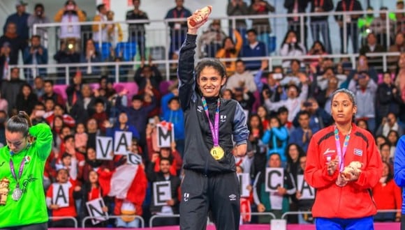 Angélica ganó la medalla de oro en para taekwondo en los Juegos Parapanamericanos Lima 2019. (Foto: IPD)