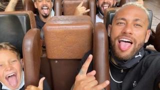 Días de felicidad: Neymar se fue a Disney para disfrutar de un domingo libre en el PSG