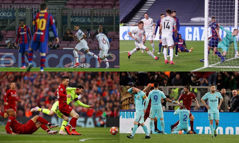 Barcelona ha sufrido duros golpes en la historia de la Champions League. (Fotos: Agencias)