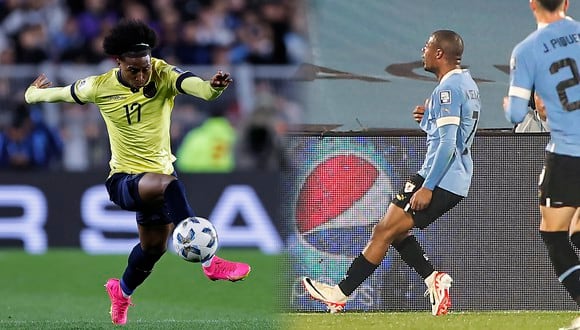Ecuador vs. Uruguay se enfrentarán por las Eliminatorias 2026. (Foto: EFE)