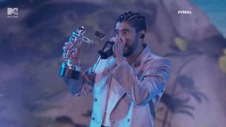 MTV VMAs: Bad Bunny se convirtió en el Mejor artista del año y recibió estatuilla en pleno concierto