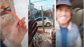 “Si tengo reja, boludo”: albañil es viral en TikTok por colocar así un timbre en una casa en Argentina