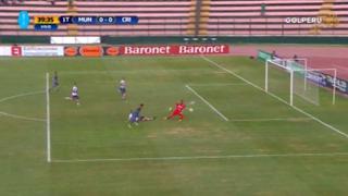 Estaba solo: Flavio Gómez falló una ocasión clara de gol para Sporting Cristal [VIDEO]