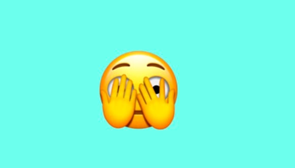 ¿Alguna vez alguien te mandó el emoji de la carita asomando un ojo? Aquí te decimos qué significa. (Foto: Emojipedia)