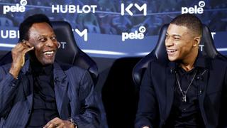 Alerta en el fútbol: Pelé fue hospitalizado luego de evento publicitario con Kylian Mbappé