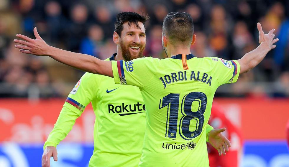 Barcelona venció de visita a Girona juegan por la fecha 21 de la Liga Santander 2019 con goles de Messi y Semedo. (AFP)