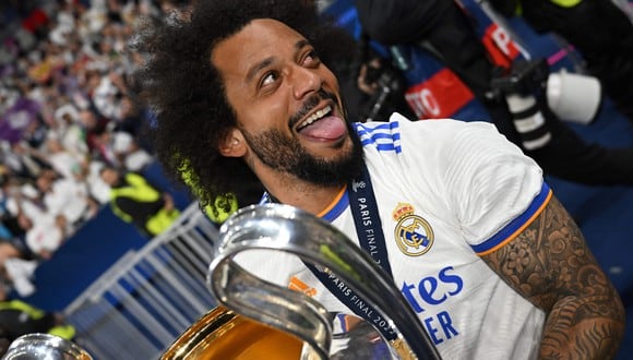 Marcelo ganó su quinta Champions League con el Real Madrid. (Foto: AFP)