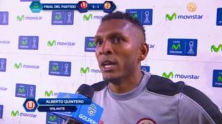 Quintero: lo que dijo por su primer doblete con la 'U' [VIDEO]