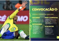 Sin Neymar: Brasil presentó su lista de 23 convocados para la Copa América 2024