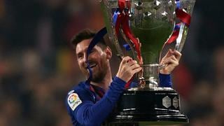 ¡Una copa hecha a su medida! Lionel Messi alzó el trofeo de campeón de LaLiga Santander [VIDEO]