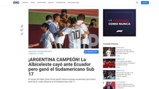 ¡Final de infarto! La reacción de la prensa internacional tras el desenlace del Sudamericano Sub 17 [FOTOS]