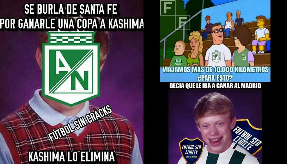 Mira en esta galería los mejores memes de la goleada del Kashima Antlers al Atlético Nacional (Internet).