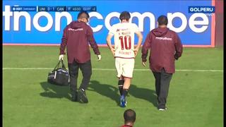 Lo sufre el cuadro crema: Hernán Novick se lesionó en el Universitario vs. Cantolao [VIDEO]