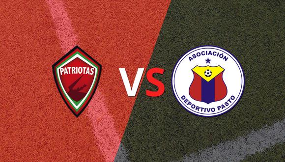 ¡Final del primer tiempo! Patriotas FC y Pasto empatan 1-1