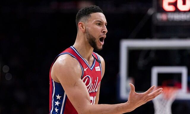 Ben Simmons de Philadelphia 76ers para el Team LeBron. (Getty Images)