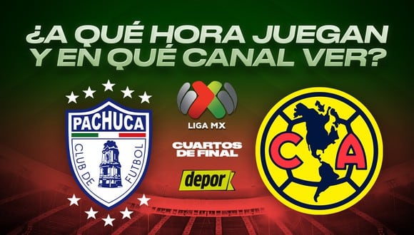 ¿A qué hora juegan Pachuca vs. América y por qué canal ver transmisión de Liguilla MX? (Foto: Depor)