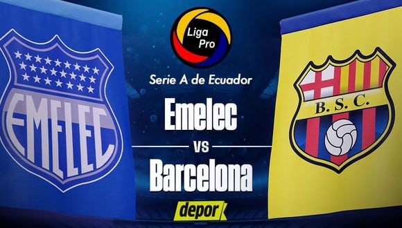 Barcelona SC vs. Emelec ENVIVO: se juega el Clásico del Astillero en Guayaquil.