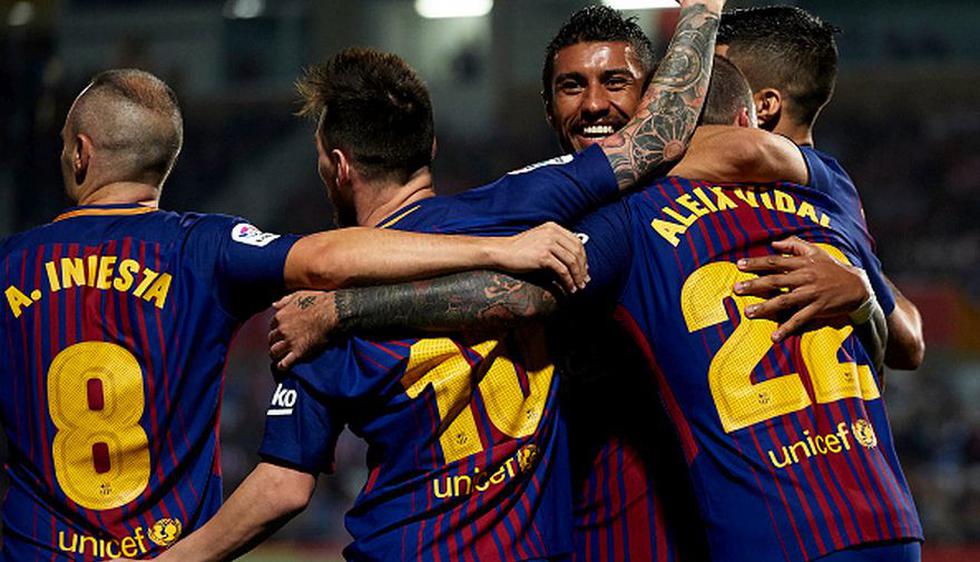 1. Barcelona completó su mejor inicio de Liga de la historia: 18 puntos, 20 goles a favor y dos en contra. (Getty Images)