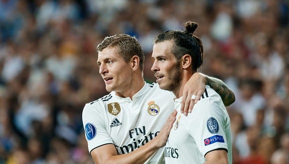 Gareth Bale y Toni Kroos juegan juntos en Real Madrid desde 2014. (Getty)