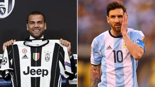 Dani Alves fue presentado en Juventus y así reaccionó ante anuncio de Messi