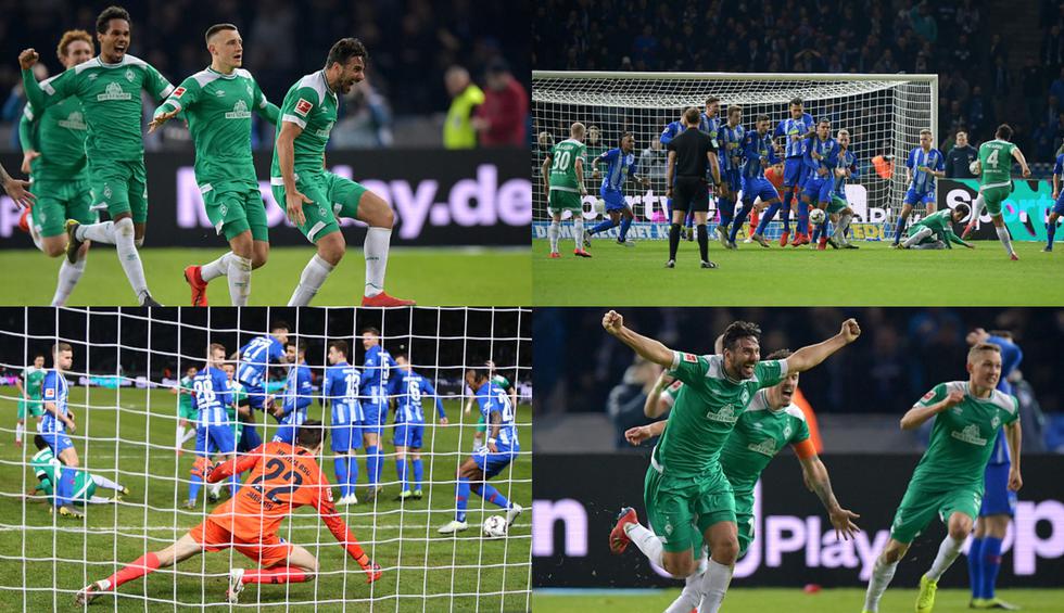 ¡Locura total! Las mejores postales del último gol de Claudio Pizarro en el Werder Bremen [FOTOS]