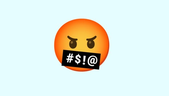 Conoce realmente qué significa el emoji de la carita roja con símbolos en la boca en WhatsApp. (Foto: Emojipedia)