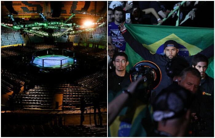 El UFC 250 no se realizará en Sao Paulo luego de que la sede fuera destinada como hospital por el coronavirus. (Getty Images)