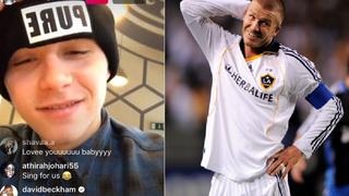 Él solo quería ser popular: Beckham en modo ultra 'troll' ridiculiza a su hijo en Instagram