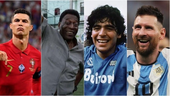 Messi, Cristiano, Maradona y Pelé: una simulación determinó quién es el mejor futbolista. (Foto: Internet)