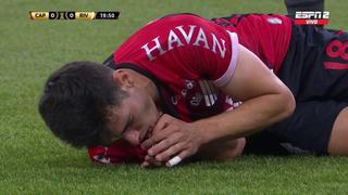 ¡Terrible golpe! Cittadini se partió un diente tras chocar contra Sosa en River vs Paranaense por Copa Libertadores [VIDEO]