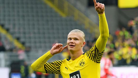 Erling Haaland tiene contrato con el Dortmund hasta mediados de 2024. (Getty)