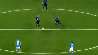 ¡Estás loco, Icardi! El remate desde media cancha que pudo terminar en golazo ante Napoli [VIDEO]