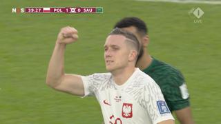 Tras gran jugada de Lewandowski: gol de Zielinski para 1-0 de Polonia vs. Arabia por el Mundial 2022 [VIDEO]