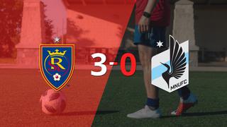 Real Salt Lake golea 3-0 como local a Minnesota United